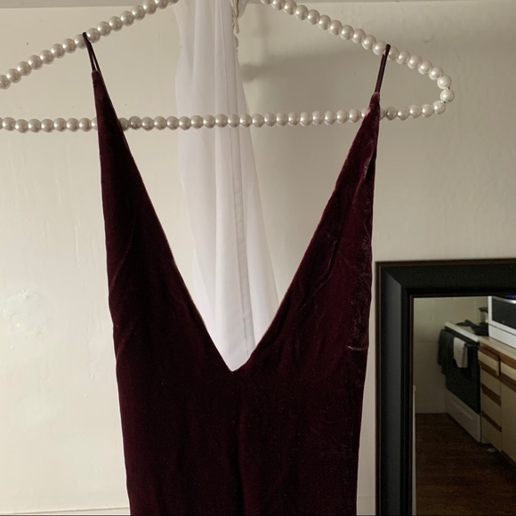 Dion Lee Fine Line Velvet Hi-low Cocktail Dress - Picture 7 of 12